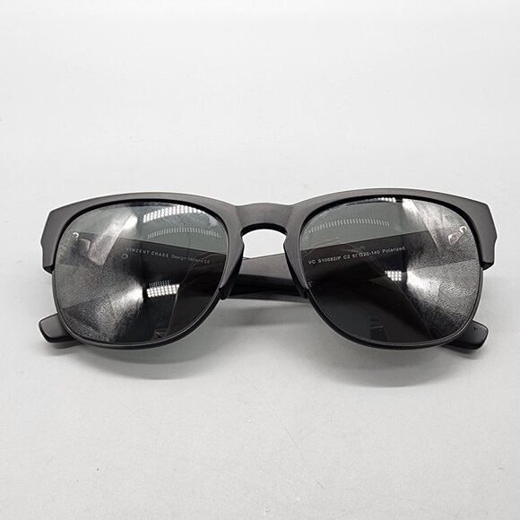 Vincent Chase Polarized Sunglasses Black Frame VC S10682/P w/ Case - Picture 1 of 8